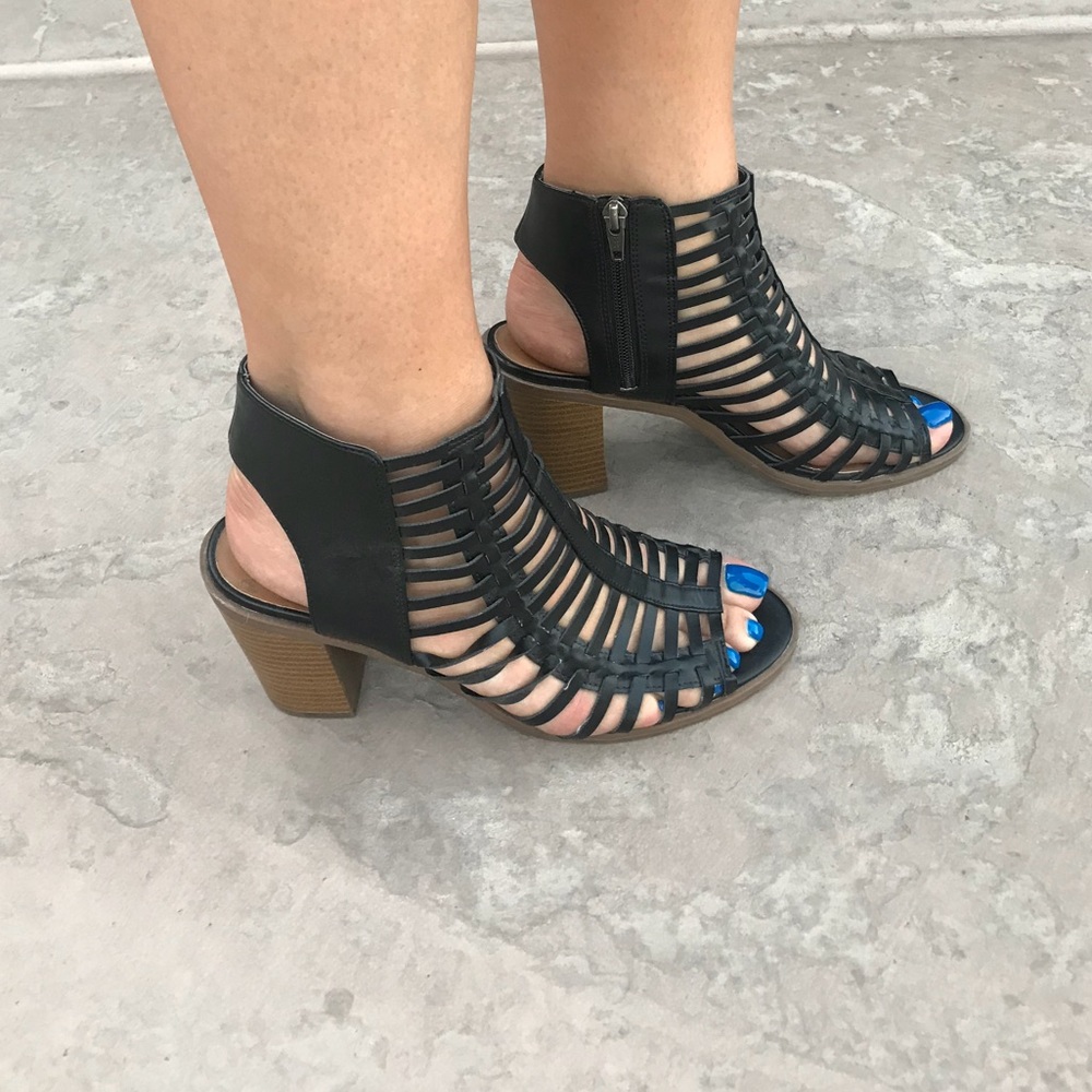 Black and Brown Sandel with Wedge